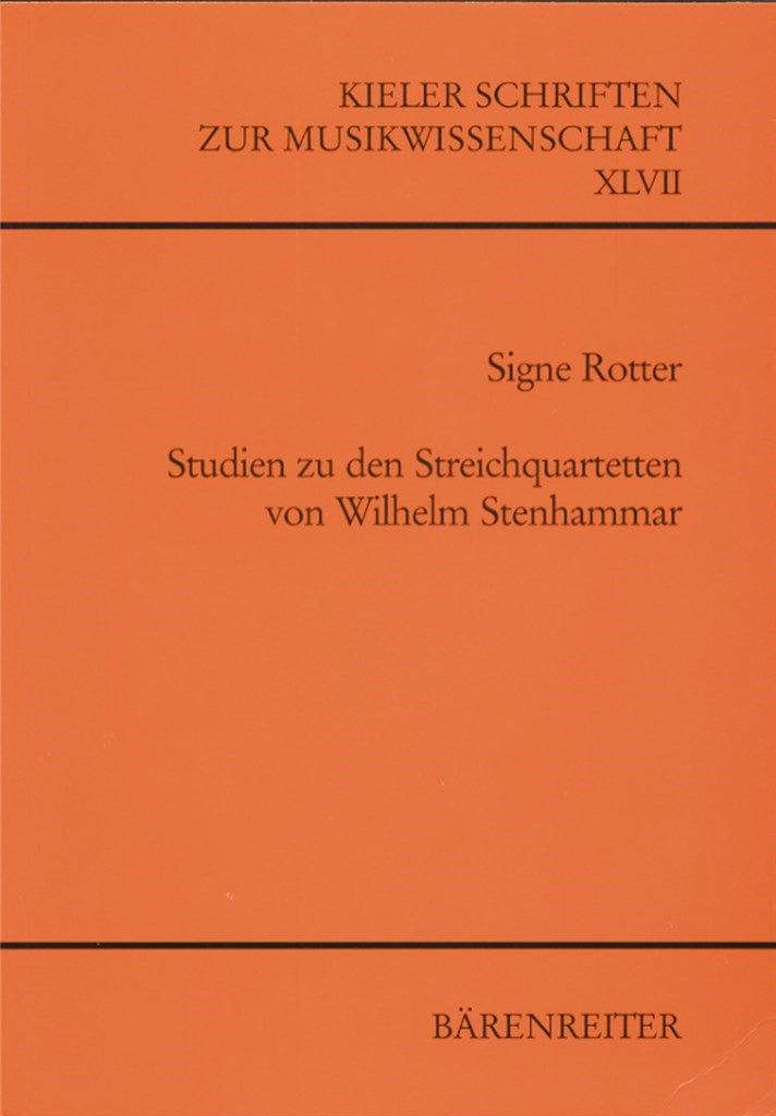 Studien zu den Streichquartetten von W. Stenhammar
